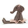 Jellycat Dancing Darcey Elephant Side