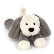 These are Jellycat Smudge Puppy, Elephant, Bear and Rabbit soft toys, there is also a Smudge Elephant hardback book.