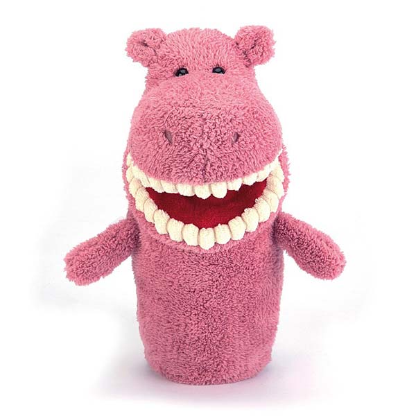 Toothy Hippo Hand Puppet