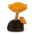 Jellycat Wild Nature Boletus Mushroom, Chanterelle Mushroom and Parasol Mushroom