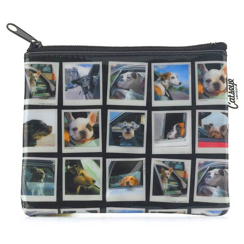 Catseye Polaroid Dogs Zip Purse