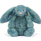 Jellycat Bashful Luxe Bunny plush soft toys including Azure, Luna, Rosa and Willow, all with Free UK tracked delivery.