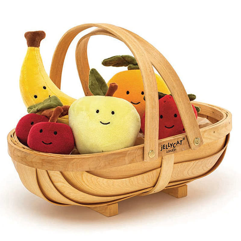 JellycatFabulous Fruit Wooden Basket