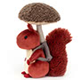 Jellycat Fungi Forager Squirrel Side