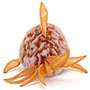Jellycat Grumpy Fish Orange Back