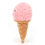 Jellycat Irresistible Ice Cream Strawberry Side