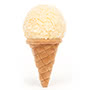 Jellycat Irresistible Ice Cream Vanilla Back