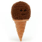 Jellycat Irresistible Ice Cream, Mint, Strawberry and Vanilla
