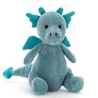 Jellycat Little Puff Jade, Sapphire and Violet