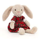 Jellycat Lottie Bunny plush soft toys including Lottie Ballet, Bedtime, Floral, Party, Sailing and Tartan Bunnies.