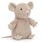 Jellycat Nippit Duck, Mouse, Beaver, Owl and Frog plush toys - size: 13 x 7 cm - suitable From birth.