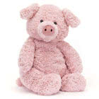 Jellycat Pig and Piglet stuffed plush animals including Higgledy Piggledy, Barnabus and Little Pig.