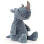 Jellycat Rhinos including Diddle, Rumpa and Woddletot