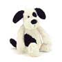 Jellycat Bashful Black & Cream Puppy Small