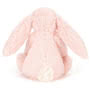 Jellycat Bashful Pink Bunny Rattle  Back