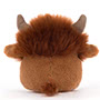 Jellycat Amuseabean Highland Cow Back