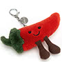 Jellycat Amuseable Chilli Bag Charm Lying
