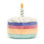 Jellycat Amuseable Rainbow Birthday Cake Back