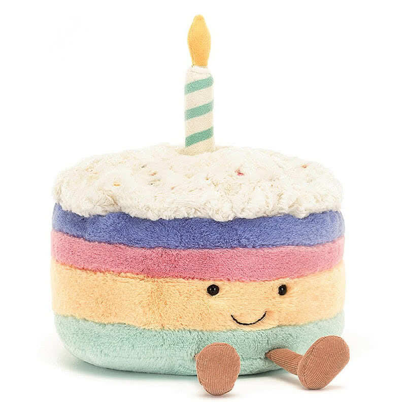 JellycatAmuseable Rainbow Birthday Cake