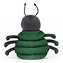 Jellycat Anoraknid Black Spider Back