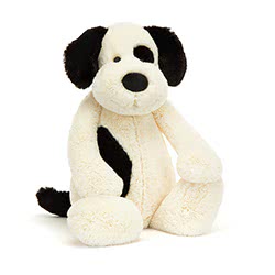 Bashful Black & Cream Puppy Big