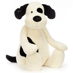 Bashful Black & Cream Puppy Giant