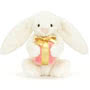 Jellycat Bashful Bunny With Present Front