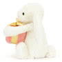 Jellycat Bashful Bunny With Present Side