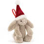 Bashful Christmas Bunny Decoration