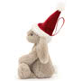 Jellycat Bashful Christmas Bunny Decoration Side
