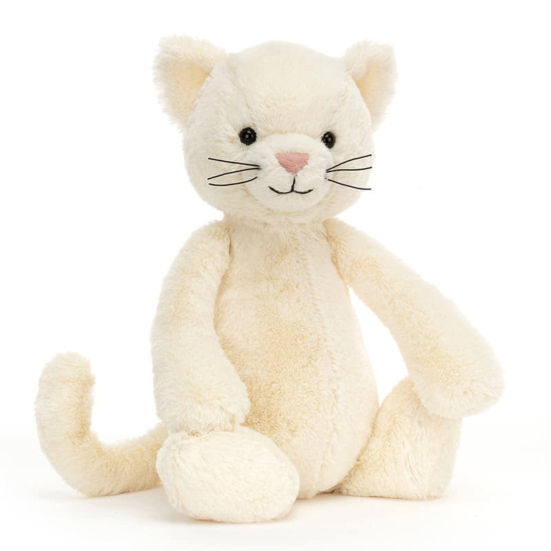 Jellycat Jellycat Bashful Cream Kitten 21.75