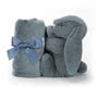 Jellycat Bashful Dusky Blue Bunny Soother Side
