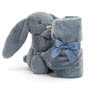 Jellycat Bashful Dusky Blue Bunny Soother Wrapped