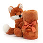 Baby Jellycat Bashful Fox Soother - Old Wrapped