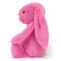 Jellycat Bashful Hot Pink Bunny Side