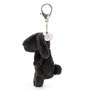 Jellycat Bashful Inky Bunny Bag Charm Side