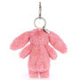 Jellycat Bashful Bunny Pink Bag Charm Back