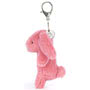 Jellycat Bashful Bunny Pink Bag Charm Side