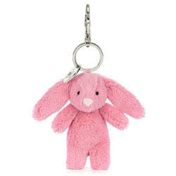 Bashful Bunny Pink Bag Charm