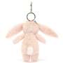 Jellycat Blossom Blush Bunny Bag Charm Back