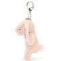 Jellycat Blossom Blush Bunny Bag Charm Side