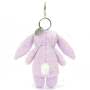 Jellycat Blossom Jasmine Bunny Bag Charm Back