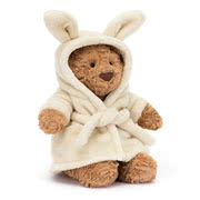 Jellycat Early Spring Soft Toy Collection including Bartholomew Bear Bathrobe plus more Bashful Bunnies