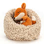Jellycat Hibernating Fox Inside