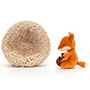Jellycat Hibernating Fox Side