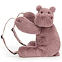 Jellycat Huggady Hippo Backpack Side