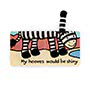 Baby Jellycat If I Were a Zebra Board Book Open