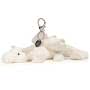 Jellycat Snow Dragon Bag Charm 