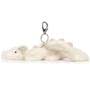 Jellycat Snow Dragon Bag Charm Side