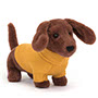 Sweater Sausage Dog Yellow